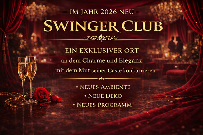 Extasia 2026 – Swinger Club: New atmosphere, new décor, new program