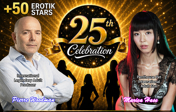 Extasia Zurich 2026 – 25th Celebration with Pierre Woodman and Marica Hase